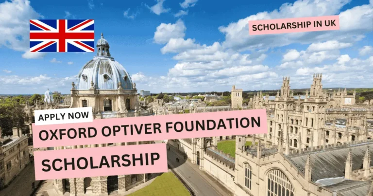 Oxford Optiver Foundation Scholarship