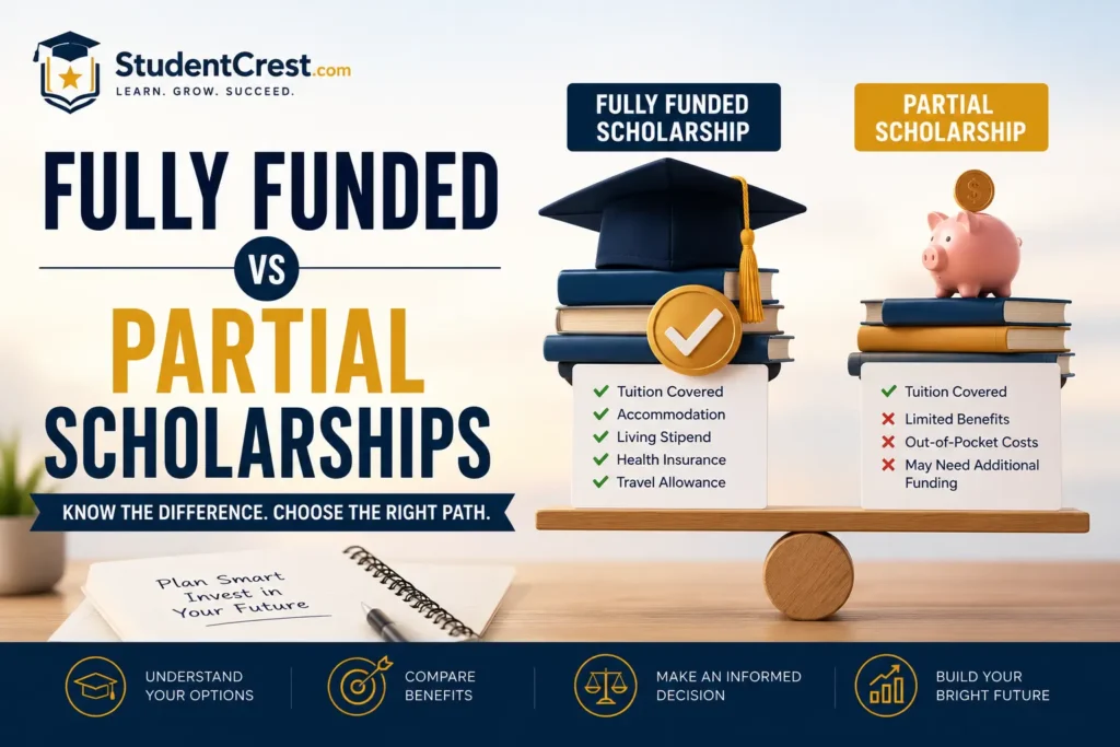 Fully Funded vs Partial Scholarships